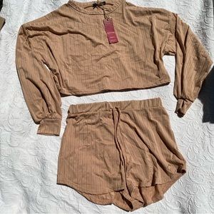 Nasty gal shorts and top set size 10